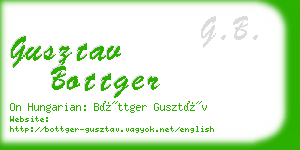 gusztav bottger business card